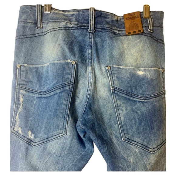 Dana Ashkenazi Mid-Rise Skinny Distressed Denim Jeans Size 28 - Picture 5 of 7